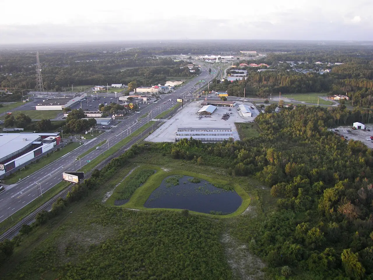 Land O' Lakes, Florida from a hot air balloon