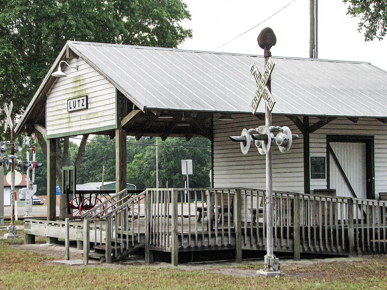 The Lutz train depot